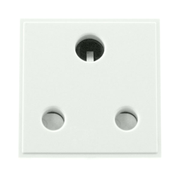 Click New Media 15A Round Pin Socket Outlet Module (Twin Width) MM033xx