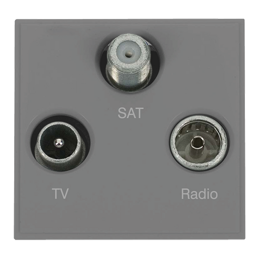 Click New Media Triplexed TV, Radio & Satellite Module (Twin Width) MM430xx