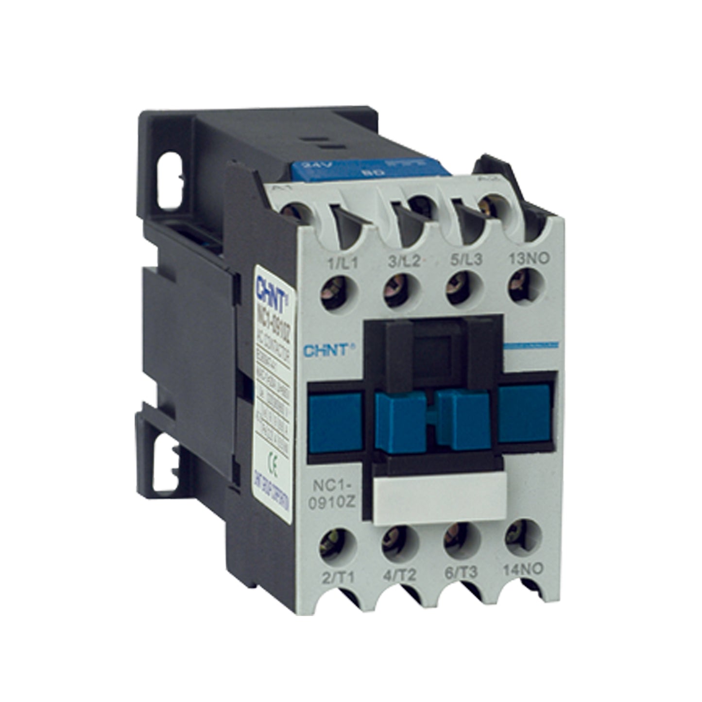 Chint NC1 Series 9A 3 Pole (DC) 24V Coil 1 x N/O Contactor NC1-0910Z-24V