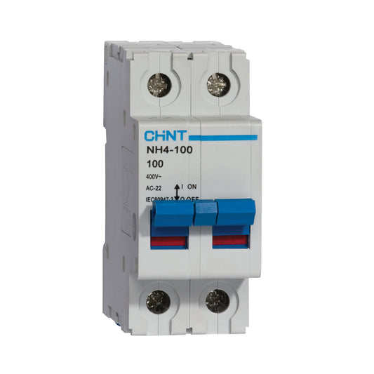 Chint NH4 Series 100A 2 Pole Isolator NH4-80208