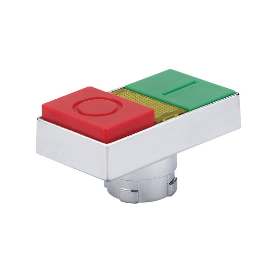 Chint NP2 Series Red/Green Twin Illuminated Push Button NP2-BW844