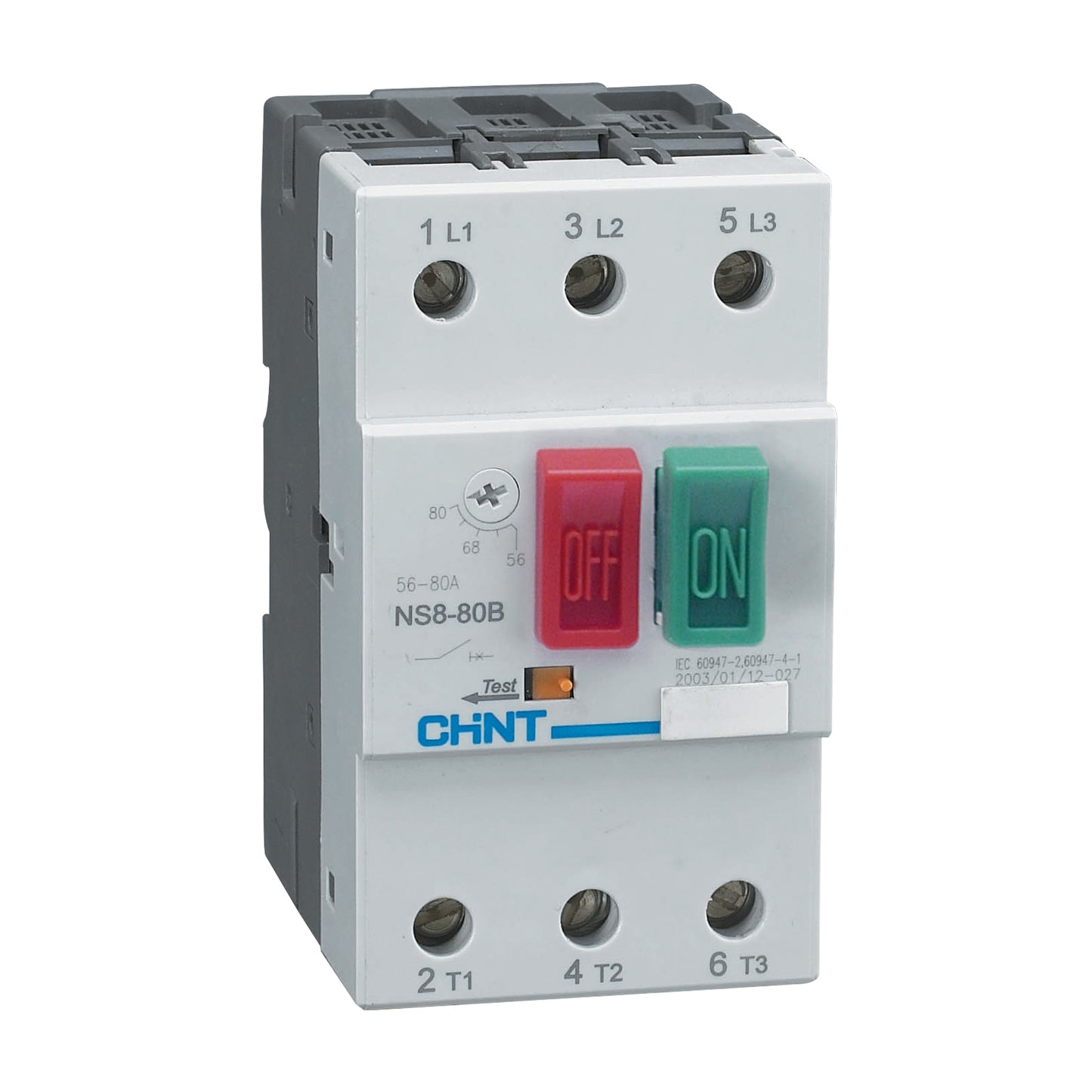 Chint 25A - 40A Manual On/Off Motor Starter NS2-80B-40