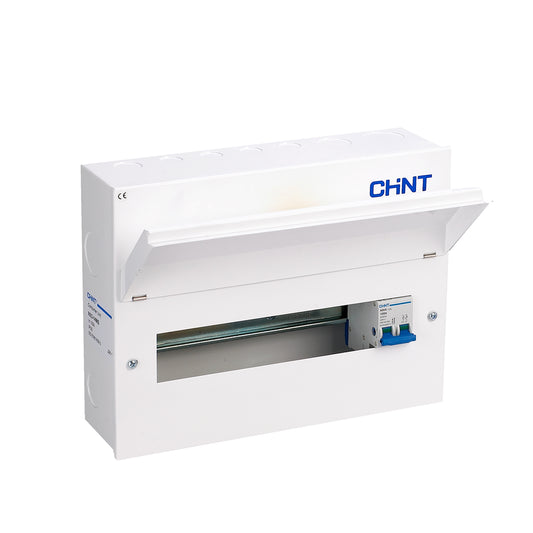 Chint 14 Way (12 Free) Metal Consumer Unit with 100A Mains Switch NX3-14MS