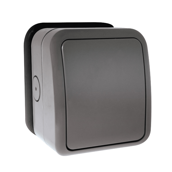 Click Essentials Aquip66 IP66 1 Gang GridPro Weatherproof Unfurnished Switch Unit OA20401AG