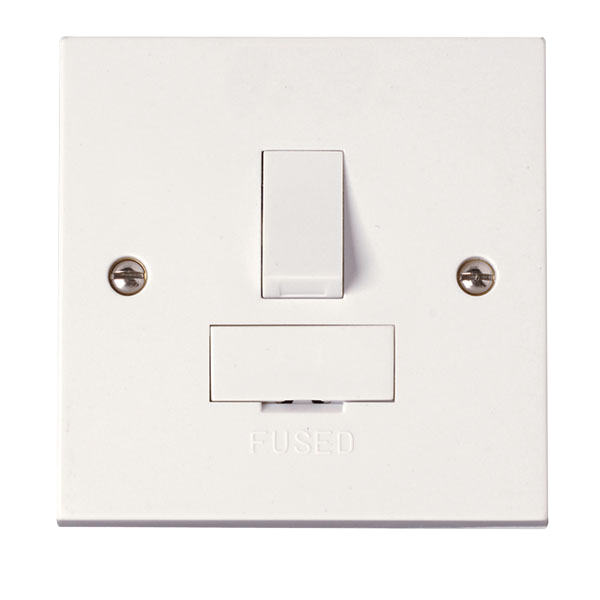 Click Polar 13A Switched Fused Spur Connection Unit PRW051
