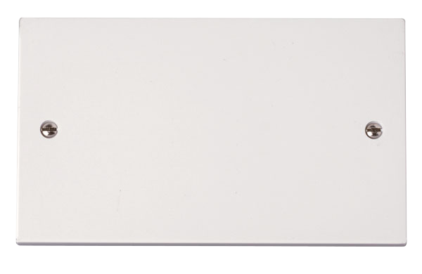 Click Polar 2 Gang Blank Plate PRW061