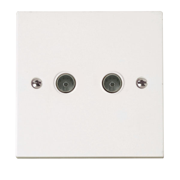 Click Polar Twin Coaxial Outlet PRW066