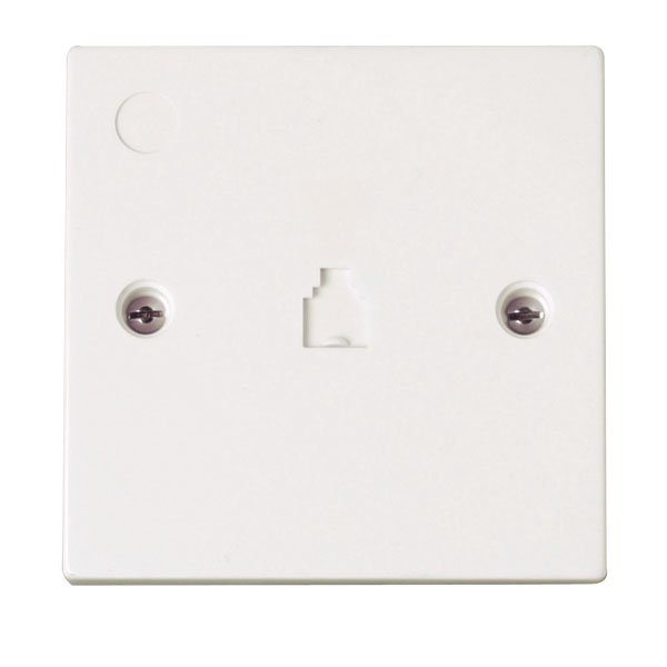 Click Polar Single RJ11 Socket Outlet PRW115