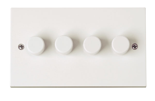 Click Polar 4 Gang 2 Way 100W LED Dimmer Switch PRW164