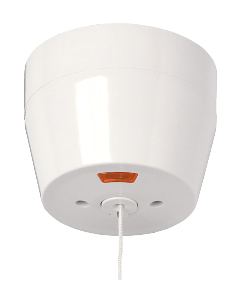 Click Essentials 50A DP Round Ceiling Pull Cord Switch with Neon PRW213