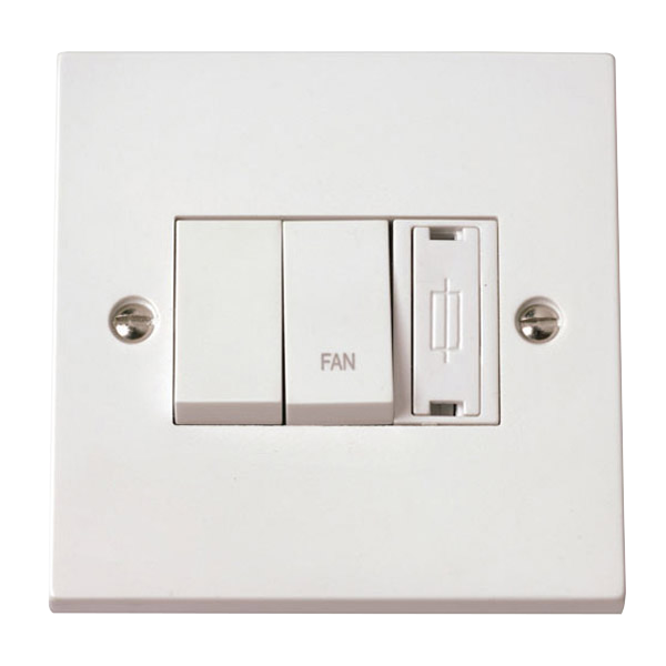 Click Polar 3A Fused Connection Module with DP Switch and Linked DP Fan Switch PRW291