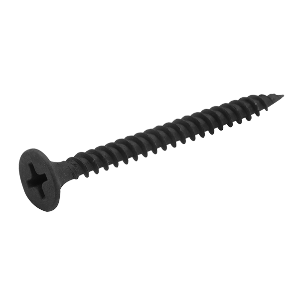 Uncrimp Q-Crimp 3.5 x 38mm Countersunk Black Dry Wall Screws QDWS35-38