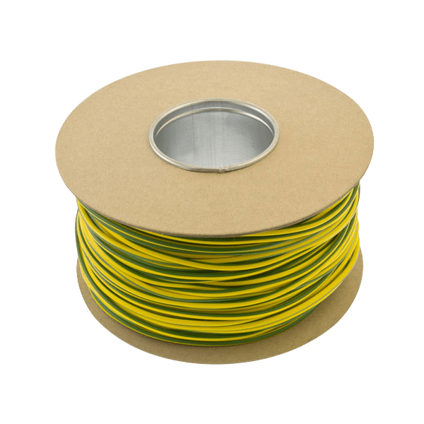 Unicrimp Q-Crimp 100M x 3mm PVC Earth Sleeving Green/Yellow QES3