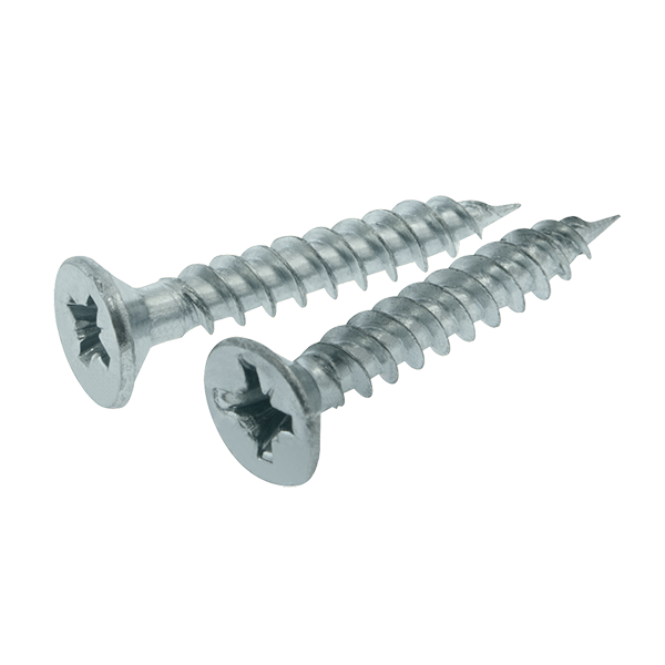Unicrimp Q-Crimp 6 x 1.5" Twin Thread Countersunk Pozi Screws QWDS6X15