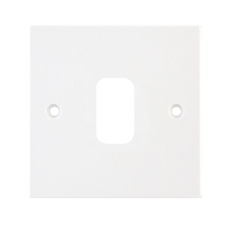 Selectric GRID360 1 Aperture Modular Plate White Square Edge SGRID360-160