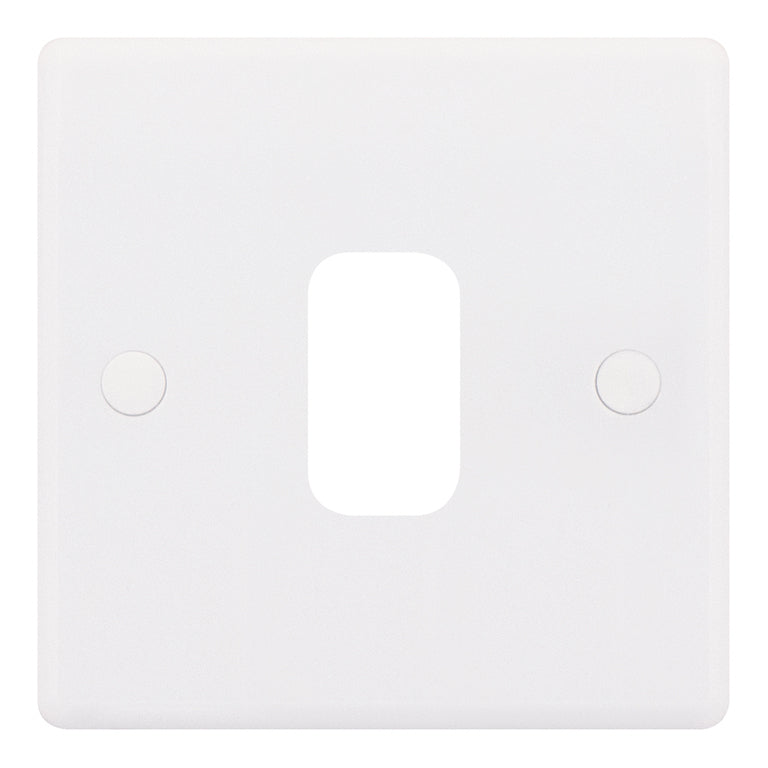 Selectric GRID360 1 Aperture Modular Plate White Smooth Edge SGRID360-167