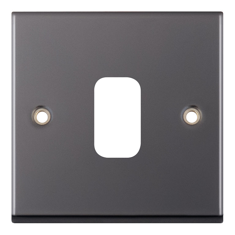 Selectric GRID360 1 Aperture Modular Plate 7M-PRO Black Nickel SGRID360-195