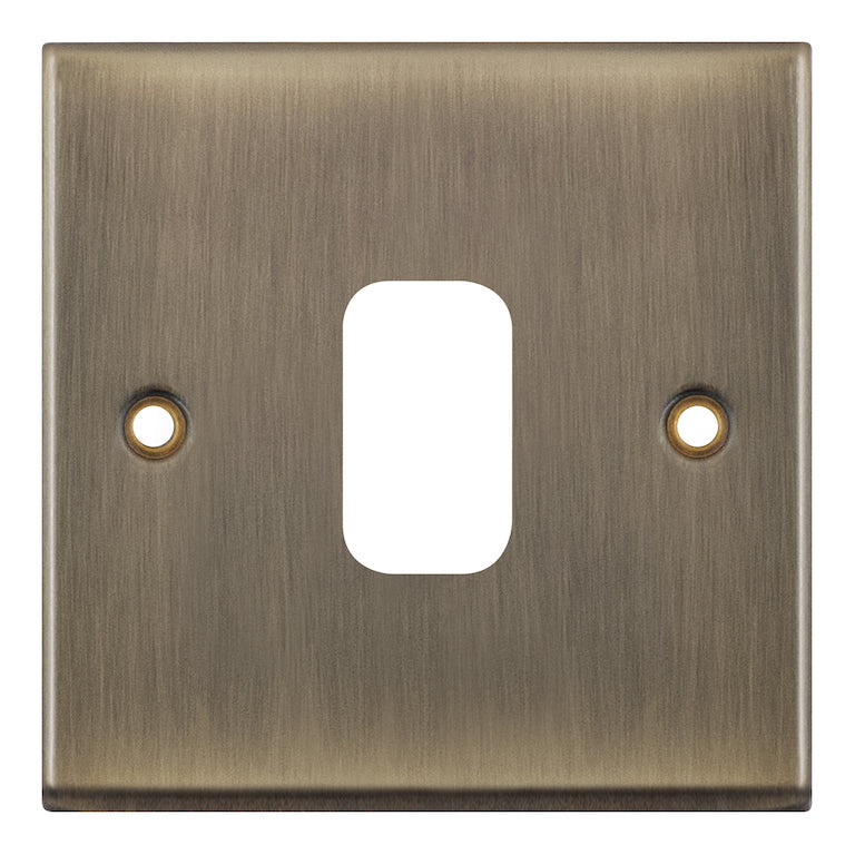 Selectric GRID360 1 Aperture Modular Plate 7M-PRO Antique Brass SGRID360-202