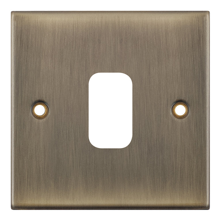 Selectric GRID360 1 Aperture Modular Plate 5M Antique Brass SGRID360-230