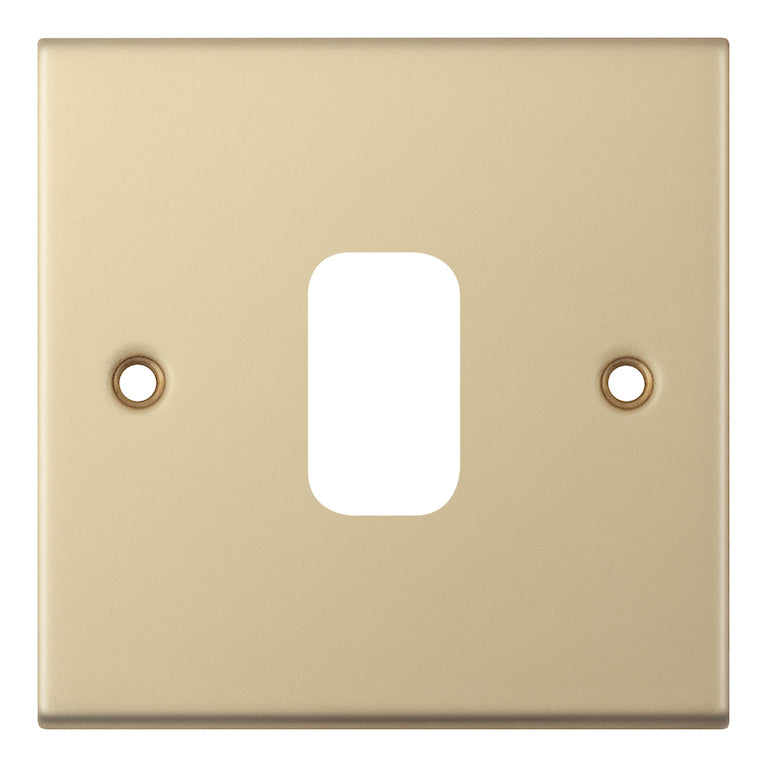 Selectric GRID360 1 Aperture Modular Plate 5M Satin Brass SGRID360-237