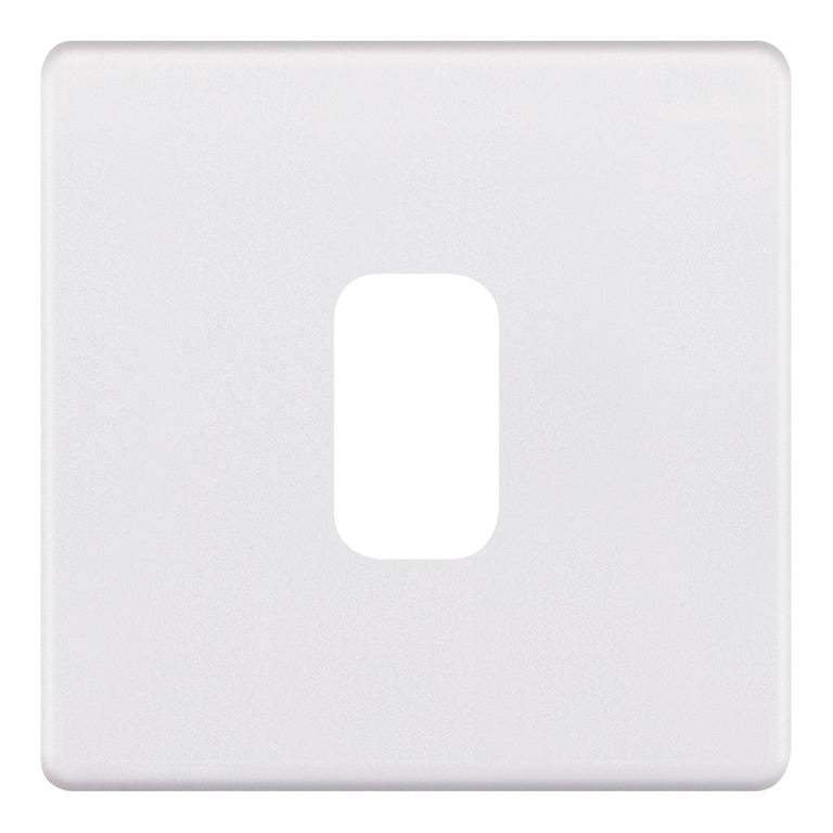 Selectric GRID360 1 Aperture Modular Plate 5M-PLUS Screwless Matt White SGRID360-265