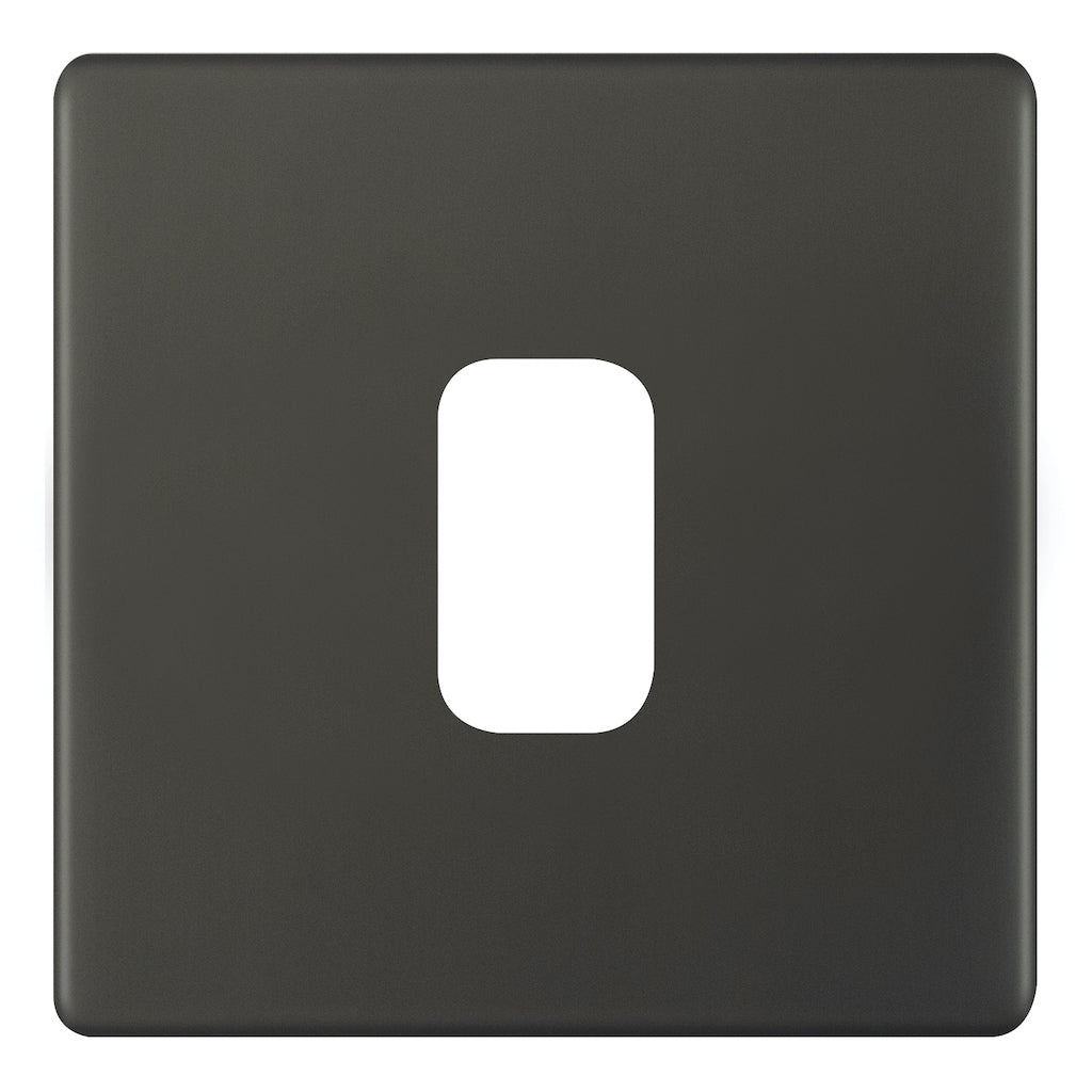 Selectric GRID360 1 Aperture Modular Plate 5M-PLUS Screwless Dark Bronze SGRID360-482