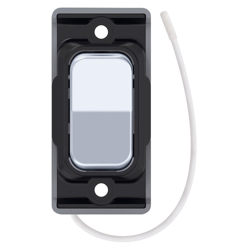 Selectric GRID360 Kinetic Retractive On/Off Switch Polished Chrome with Black Insert SGRID360-494