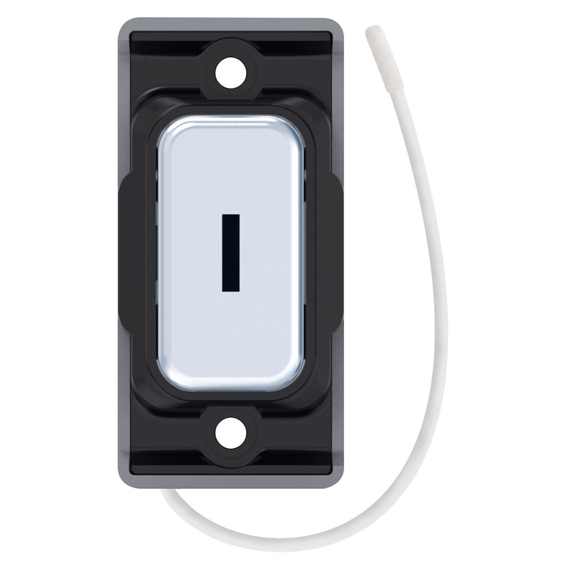 Selectric GRID360 Kinetic Push On/Off Emergency Key Switch Polished Chrome with Black Insert SGRID360-506