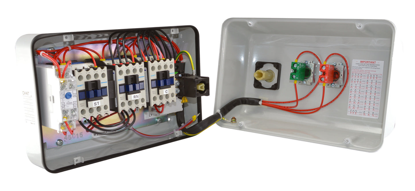 Chint IP55 240V 11KW Metal Clad Star-Delta Starter with Isolator SQ4-11P/IS-SD-240V