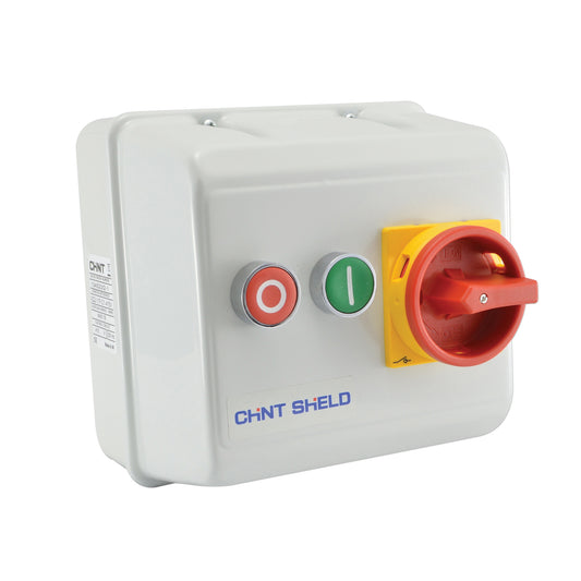 Chint IP55 18A 2.2kW 240V Metalclad Direct Online Starter DOL with Isolator SQ4-2.2P/IS-240V