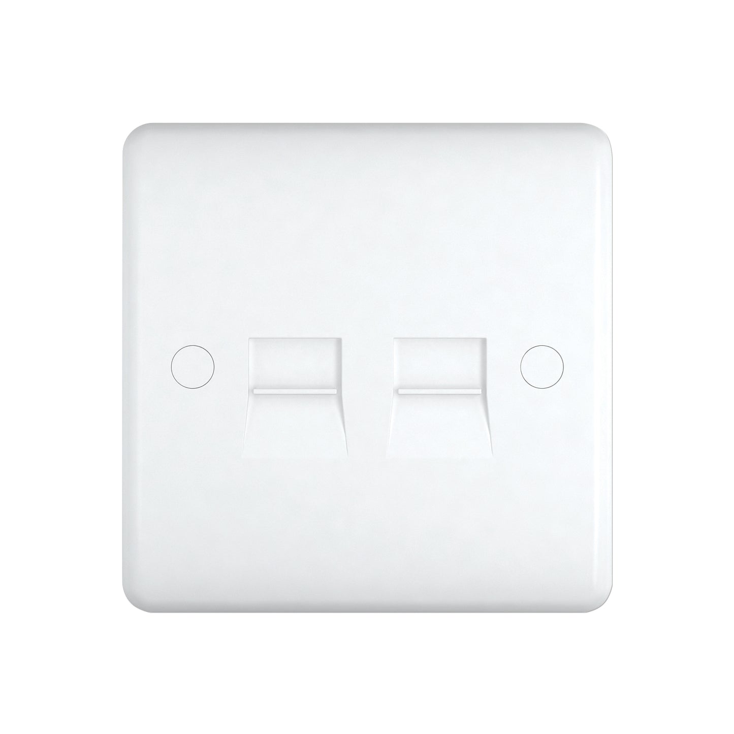 Chint Studio Range 2 Gang Tel Master Socket BT ST2210