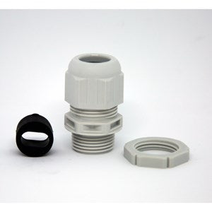 Wiska IP66 M20 2.5-4mm Grey Cable Gland for Flat Cable TKE/P20/FFD/2.5-4