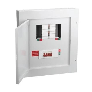 Live Electrical 72 Way (24 TP Way) with 4 Pole 125A Main Switch Incomer TP&N Distribution Board TPN24-125
