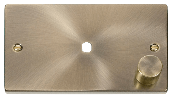 Click Deco 1 Gang Unfurnished Dimmer Double Plate & Knob VPxx185