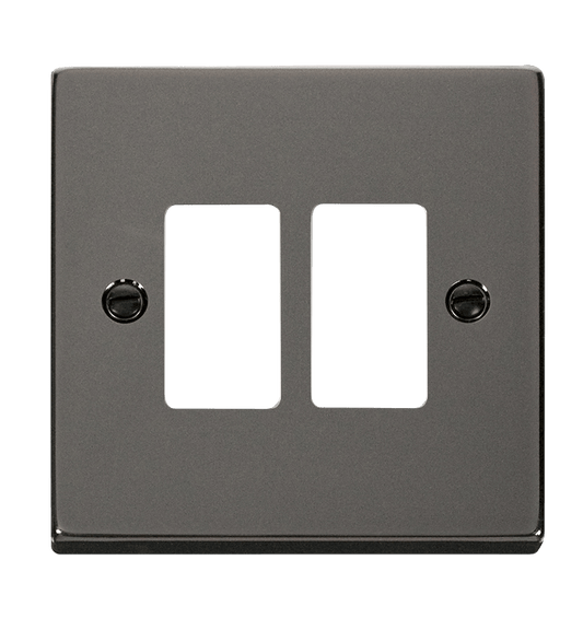 Click Deco Grid Pro 2 Gang Frontplate VPxx20402