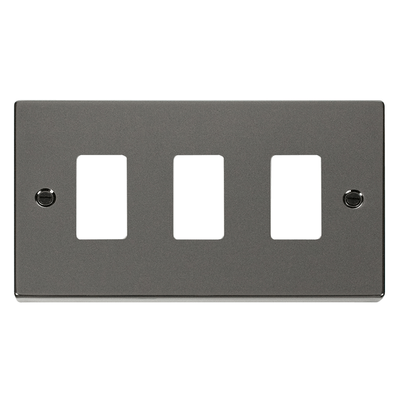 Click Deco Grid Pro 3 Gang Frontplate VPxx20403