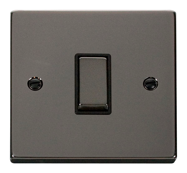 Click Deco 10AX 1 Gang Intermediate Switch Black Inserts VPxx425BK