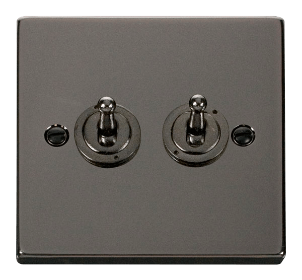 Click Deco 10AX 2 Gang 2 Way Toggle Switch VPxx422