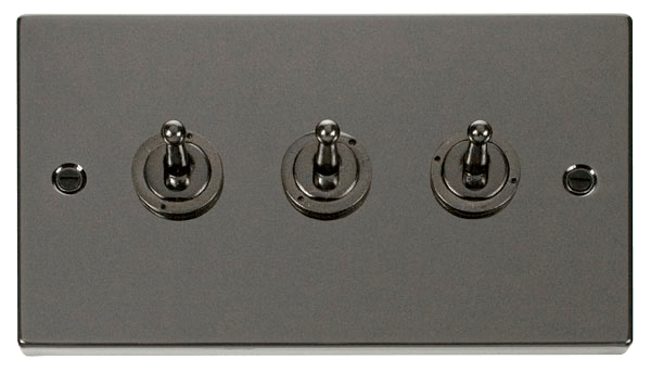 Click Deco 10AX 3 Gang 2 Way Toggle Switch VPxx423