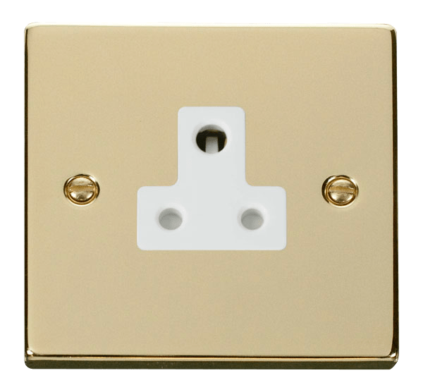 Click Deco 5A Round Pin Socket White Inserts VPxx038WH