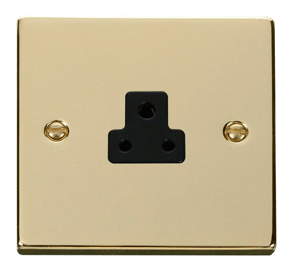 Click Deco 2A Round Pin Socket Black Inserts VPxx039BK