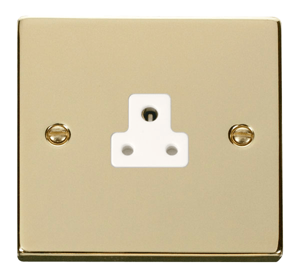Click Deco 2A Round Pin Socket White Inserts VPxx039WH