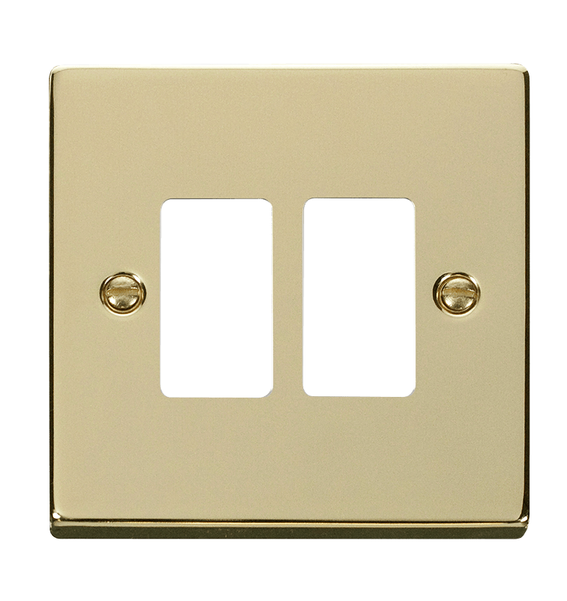 Click Deco Grid Pro 2 Gang Frontplate VPxx20402
