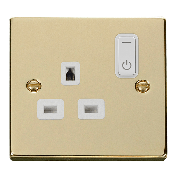 Click Smart Plus Deco 13A 1 Gang Zigbee Switched Socket White Inserts VPxx30535WH