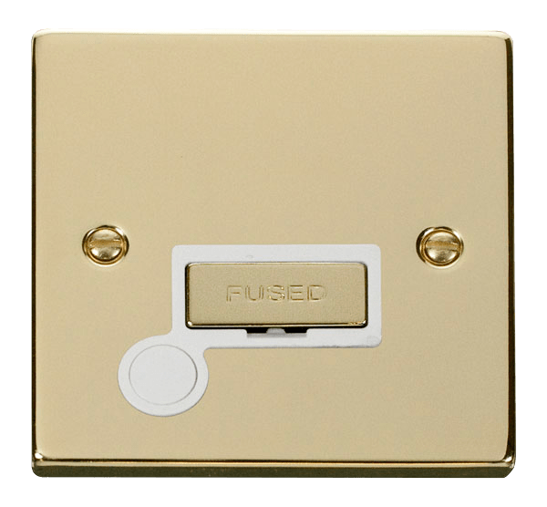 Click Deco 13A Fused Spur Connection Unit with Flex Outlet White Inserts VPxx550WH