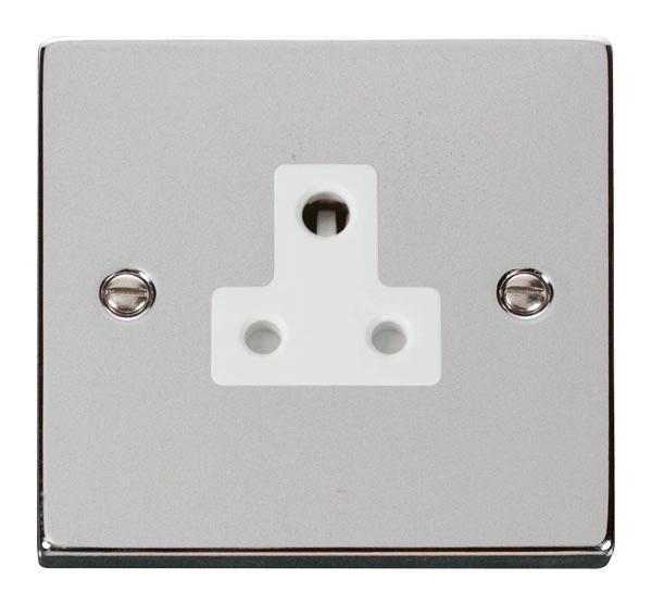 Click Deco 5A Round Pin Socket White Inserts VPxx038WH
