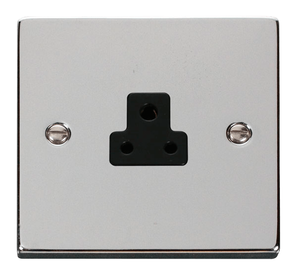 Click Deco 2A Round Pin Socket Black Inserts VPxx039BK