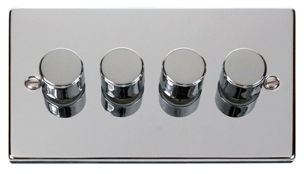 Click Deco 4 Gang 2 Way 100W LED Dimmer Switch VPxx164