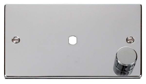 Click Deco 1 Gang Unfurnished Dimmer Double Plate & Knob VPxx185