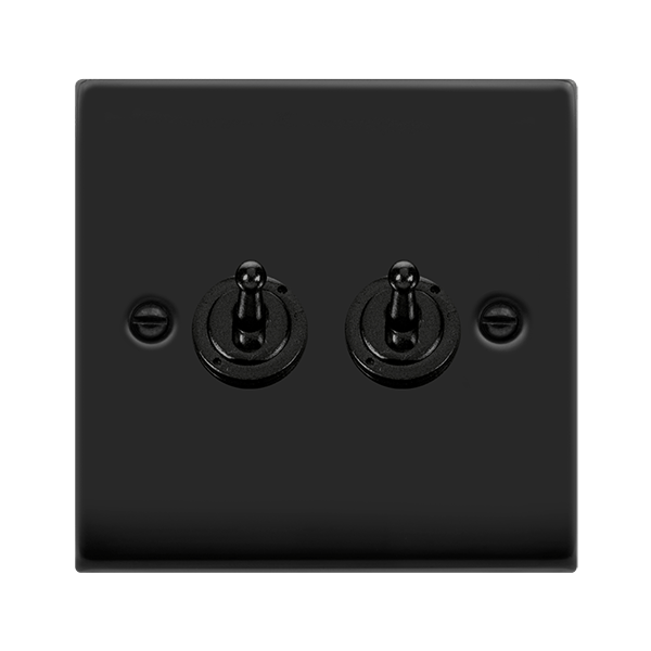 Click Deco 10AX 2 Gang 2 Way Toggle Switch VPxx422